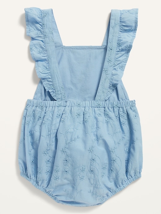 View large product image 2 of 2. Sleeveless Eyelet Bubble One-Piece for Baby