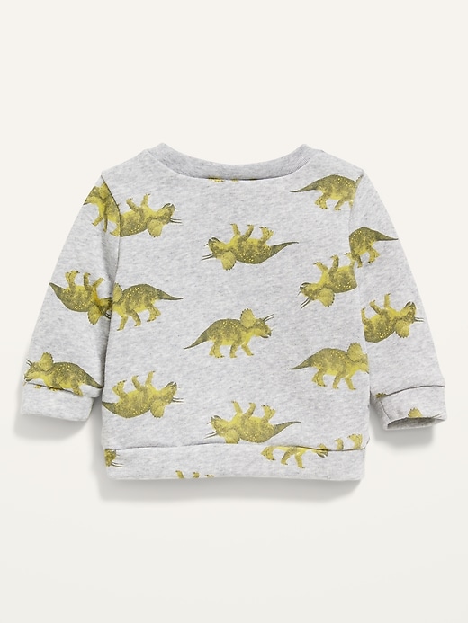 View large product image 2 of 2. Vintage Dino-Print Raglan Pullover Sweatshirt for Baby