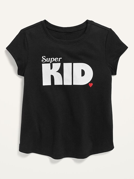 View large product image 1 of 1. Unisex "Super Kid" Matching Graphic Tee for Toddler