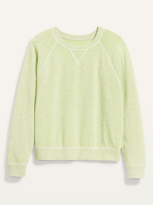 Image number 4 showing, Vintage Garment-Dyed Crew-Neck Sweatshirt for Women