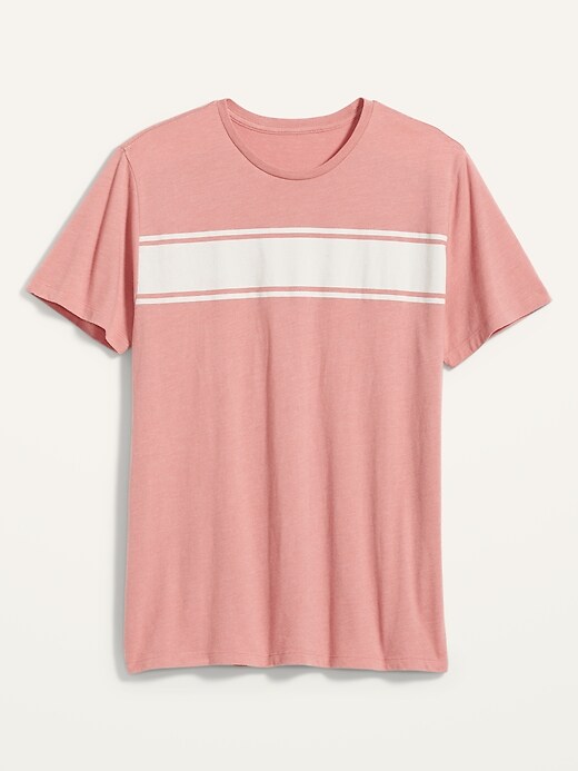 Image number 4 showing, Soft-Washed Chest-Stripe Crew-Neck Tee