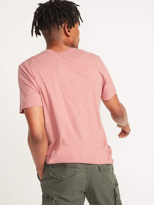 Image number 2 showing, Soft-Washed Chest-Stripe Crew-Neck Tee