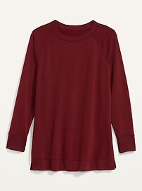 Loose-Fit French-Terry Crew-Neck Tunic for Women | Old Navy