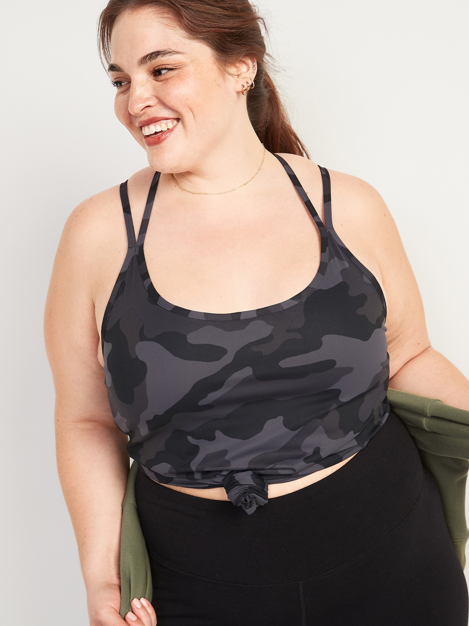 Old Navy PowerSoft Cropped Shelf-Bra Tank Top Review