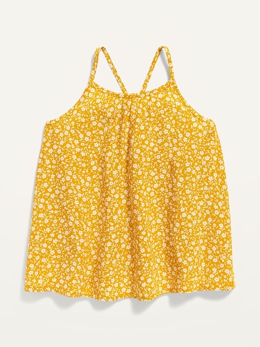 Old Navy Sleeveless Floral Swing Top for Toddler Girls yellow. 1