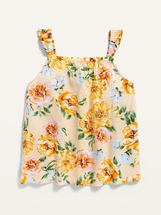 Square-Neck Ruffle-Trim Cami for Girls | Old Navy