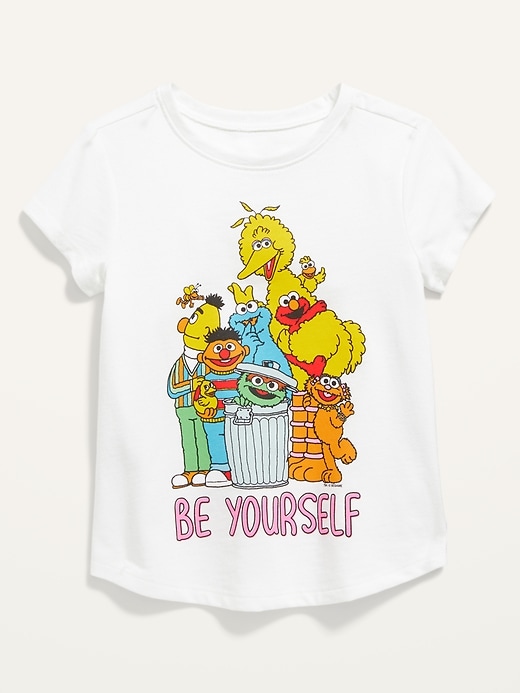 View large product image 1 of 2. Sesame Street&#153 "Be Yourself" Short-Sleeve Tee for Toddler Girls