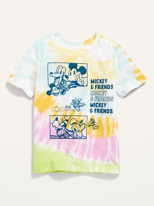 View large product image 1 of 2. Disney© "Mickey & Friends" Tie-Dye Tee for Toddler Boys
