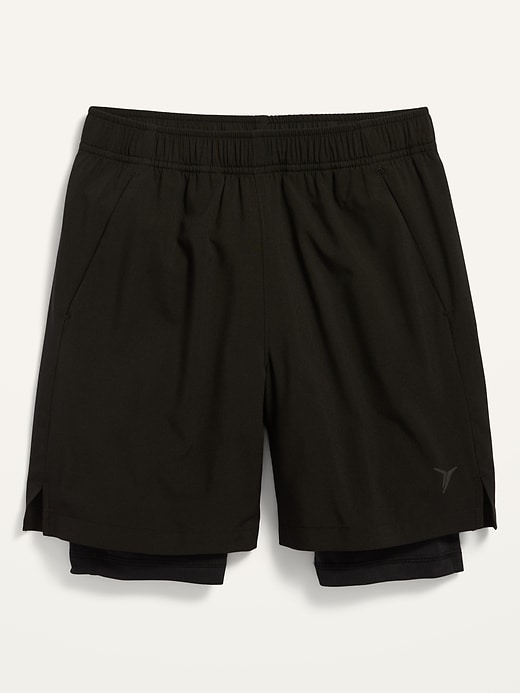 View large product image 1 of 1. Go-Dry 2-In-1 Run Shorts For Boys