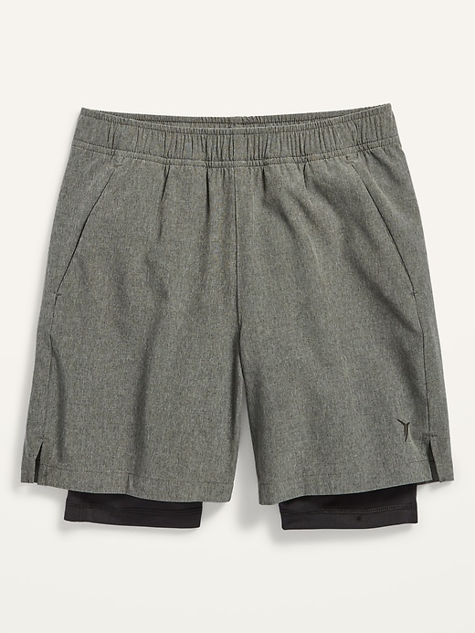 View large product image 1 of 1. Go-Dry 2-In-1 Run Shorts For Boys