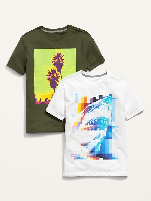 Old Navy 2-Pack Short-Sleeve Graphic Tee for Boys. 1