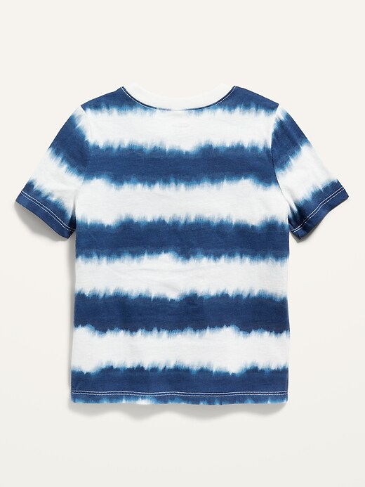 View large product image 2 of 2. Short-Sleeve Tie-Dye-Stripe T-Shirt for Toddler Boys