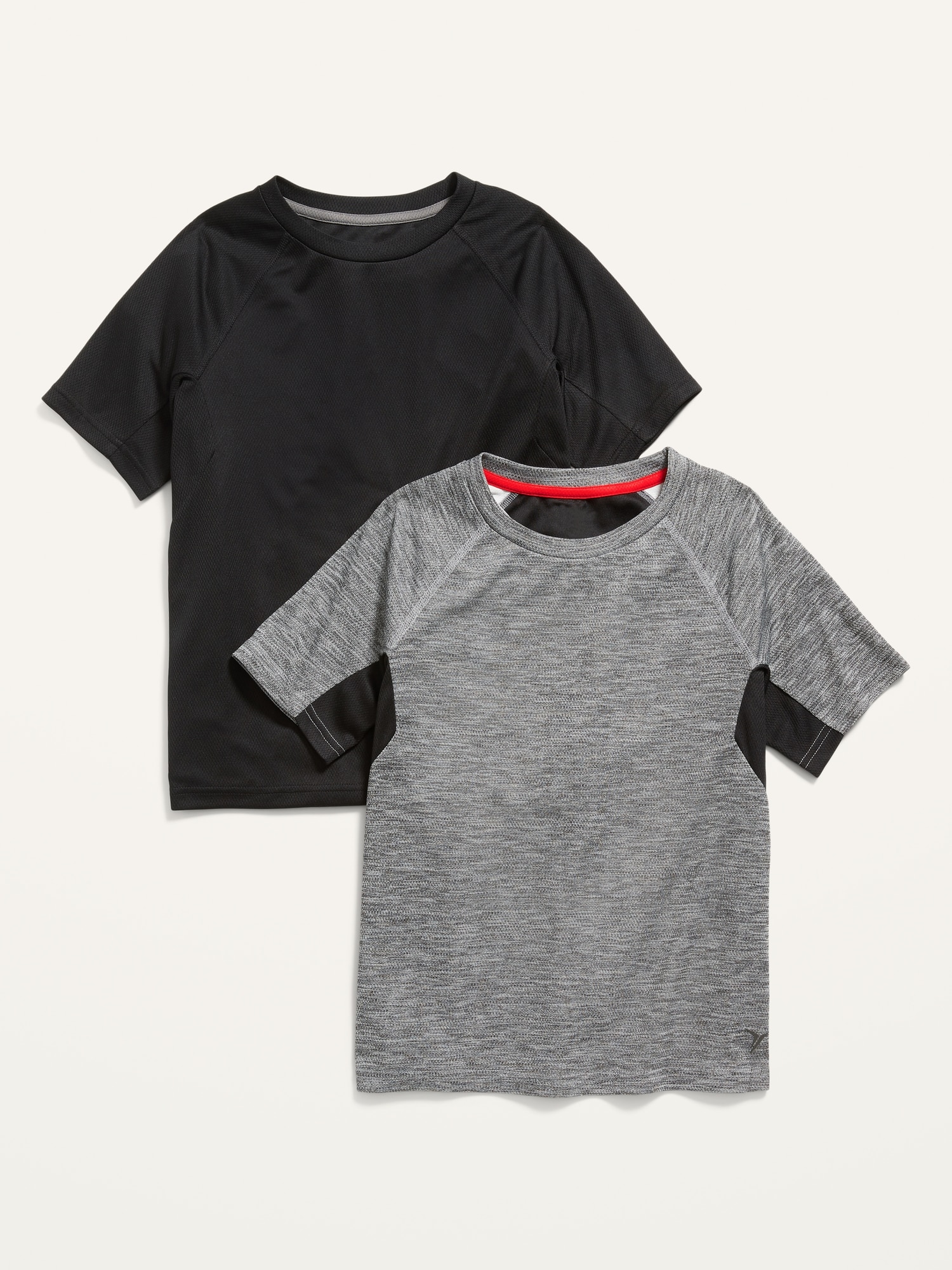 Old Navy Go-Dry Mesh Performance T-Shirt 2-Pack for Boys black. 1