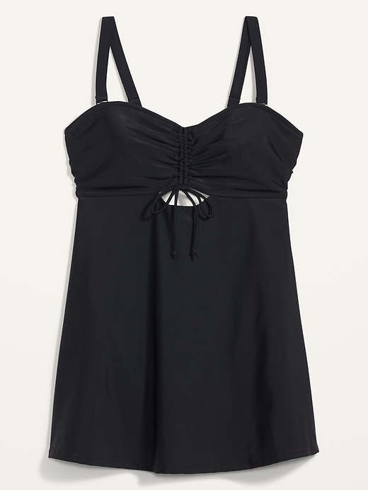 View large product image 2 of 2. Secret-Slim Plus-Size Underwire Swim Dress