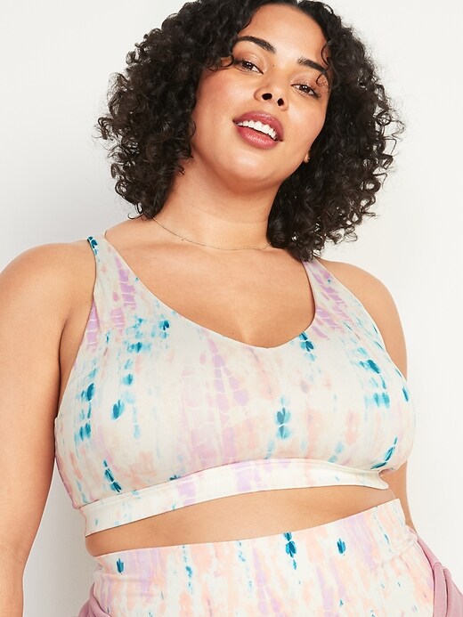 View large product image 1 of 2. Light Support Strappy Plus-Size Sports Bra
