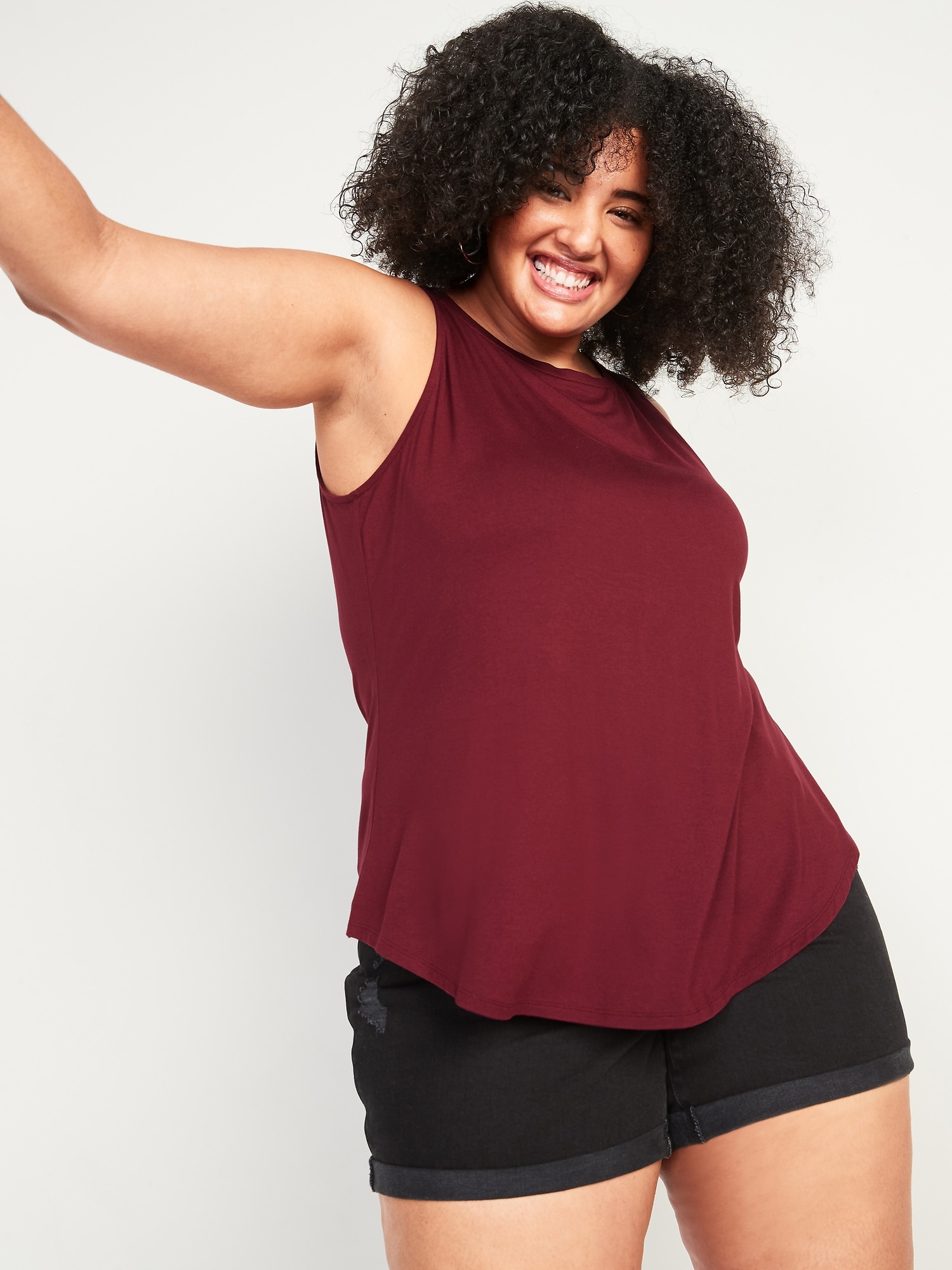 Luxe HighNeck PlusSize Tank Top Old Navy