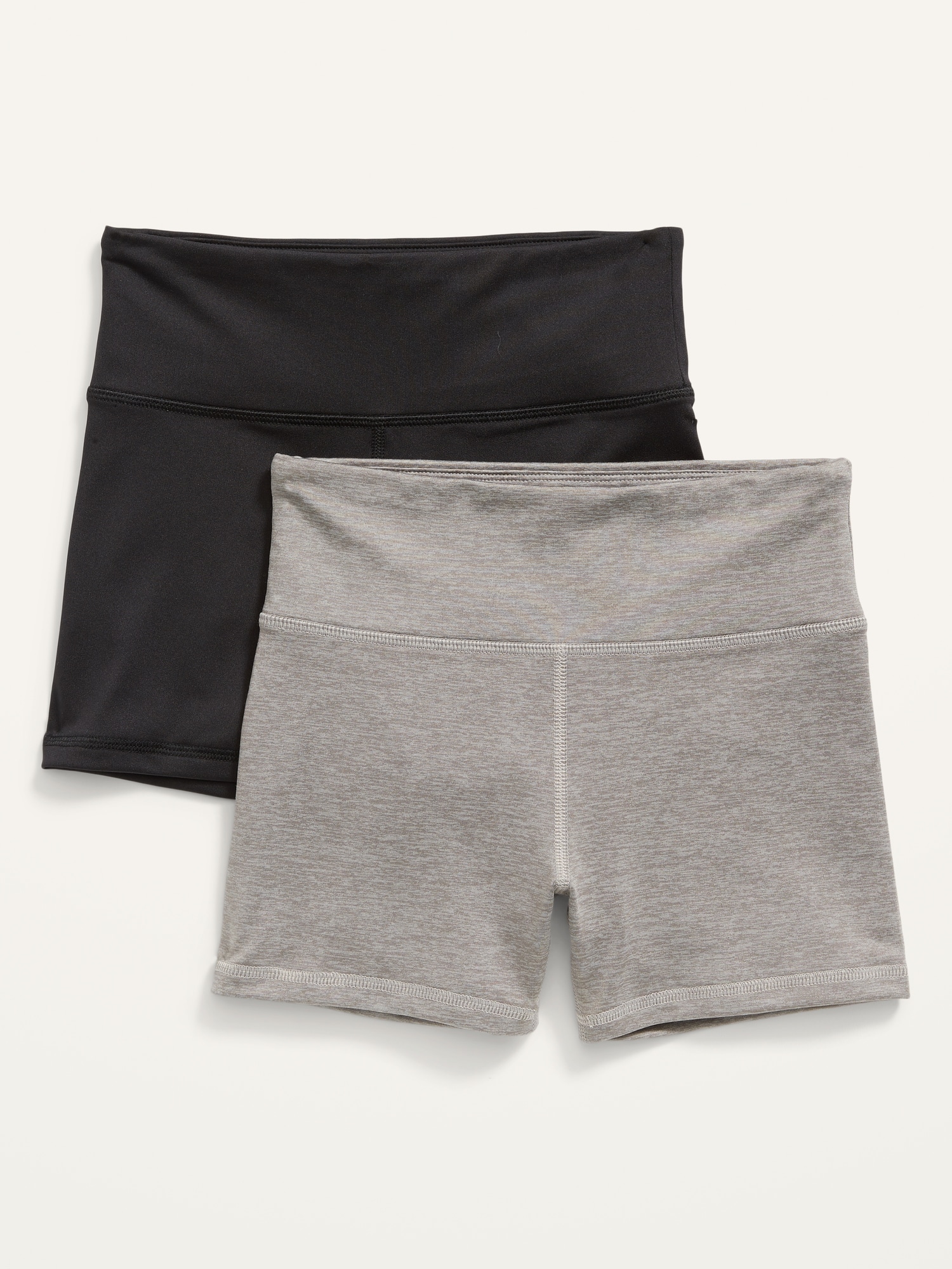 Old Navy 2-Pack High-Waisted Biker Shorts for Girls black. 1