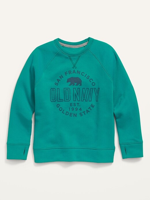 Old Navy Vintage Logo Graphic Sweatshirt for Boys. 1