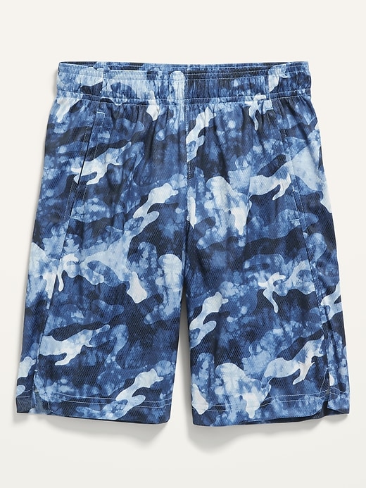 View large product image 1 of 1. Go-Dry Camo-Print Mesh Shorts For Boys