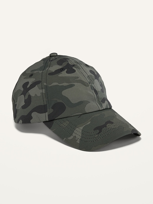 View large product image 1 of 1. Moisture-Wicking Nylon Camo Baseball Cap for Adults