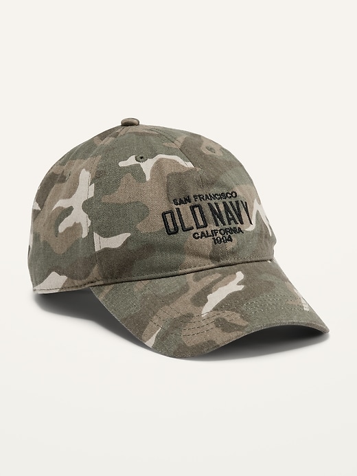 View large product image 1 of 1. Logo-Graphic Twill Gender-Neutral Baseball Cap for Adults