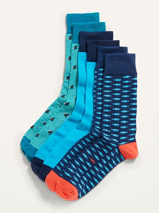 View large product image 1 of 1. Novelty Statement Socks 3-Pack