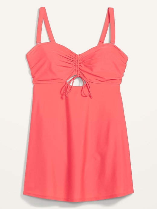 View large product image 2 of 2. Secret-Slim Plus-Size Underwire Swim Dress