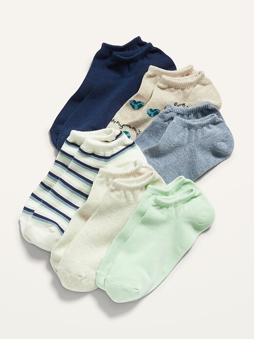 Old Navy Novelty Ankle Socks 6-Pack for Women. 1