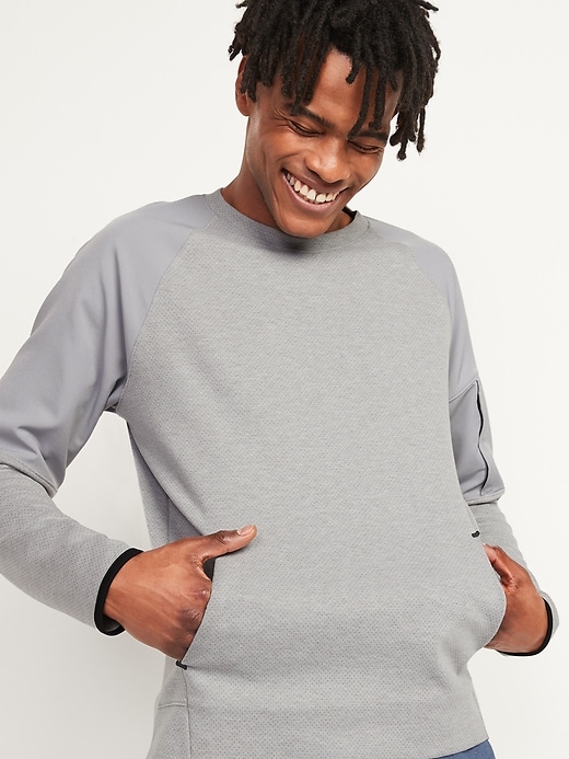 Image number 1 showing, Dynamic Fleece Hybrid Sweatshirt