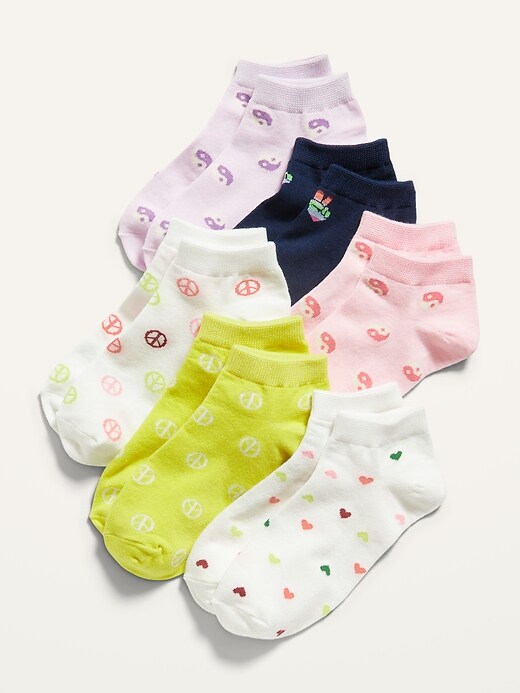 View large product image 1 of 1. Ankle Socks 6-Pack for Girls