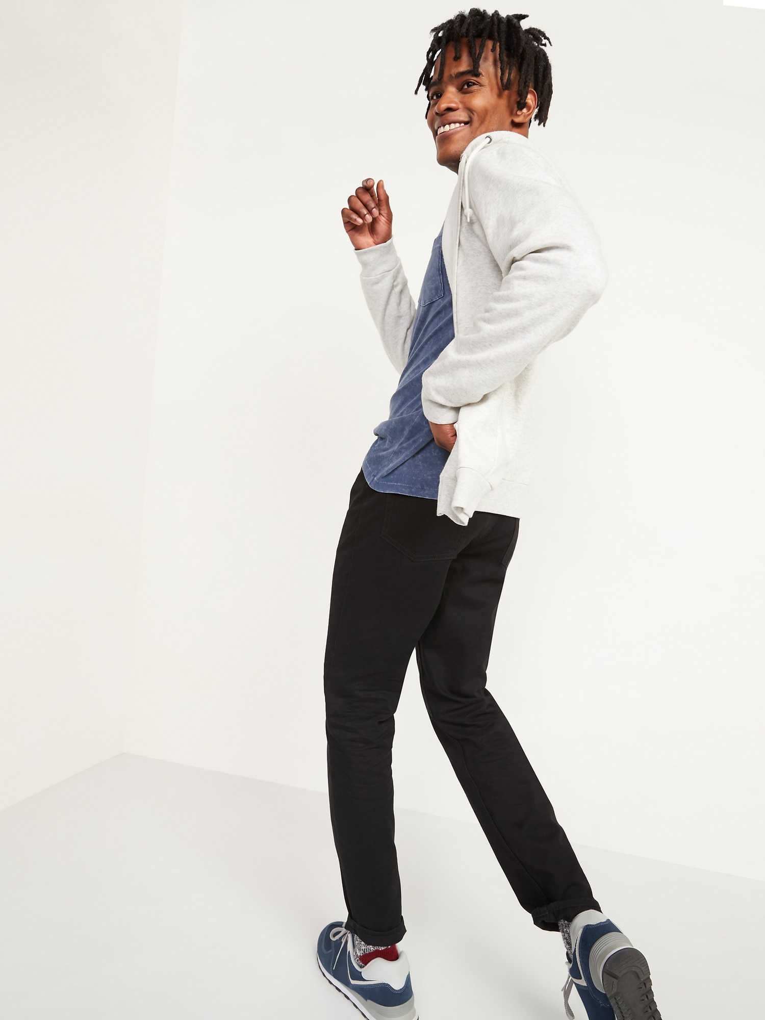 Athletic Taper Non-Stretch Twill Five-Pocket Pants for Men | Old Navy