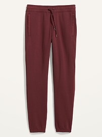 View large product image 3 of 3. Tapered Woven-Trim Zip-Pocket Sweatpants for Men