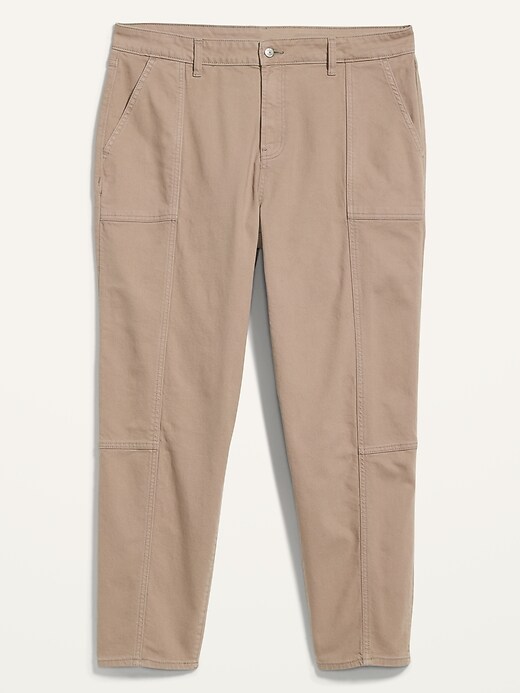Image number 4 showing, Extra High-Waisted Secret-Slim Pockets Sky Hi Straight Plus-Size Utility Jeans