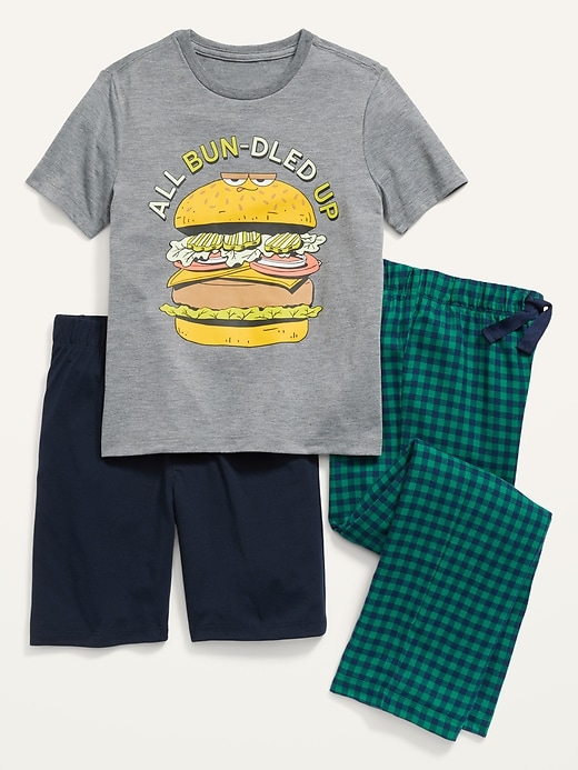 Old Navy 3-Piece Graphic Sleep Set For Boys. 1