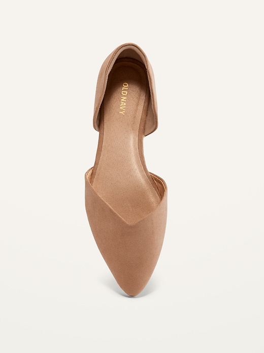 Image number 2 showing, Pointy-Toe D'Orsay Flats For Women