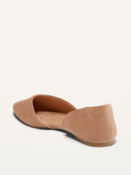 Image number 3 showing, Pointy-Toe D'Orsay Flats For Women