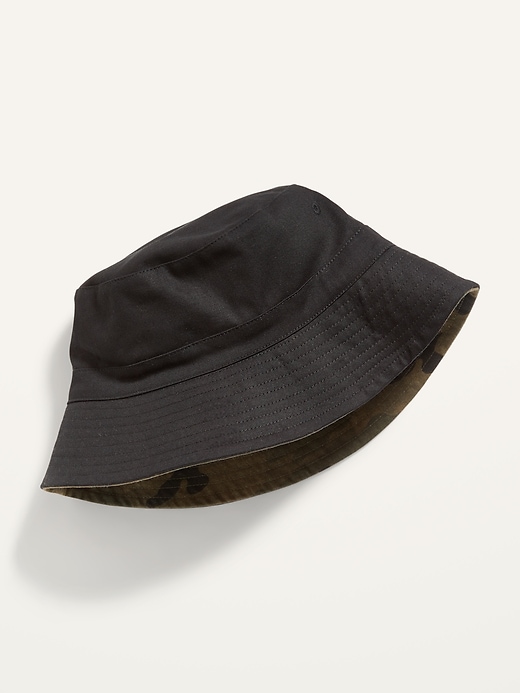View large product image 2 of 2. Reversible Twill Gender-Neutral Bucket Hat for Adults