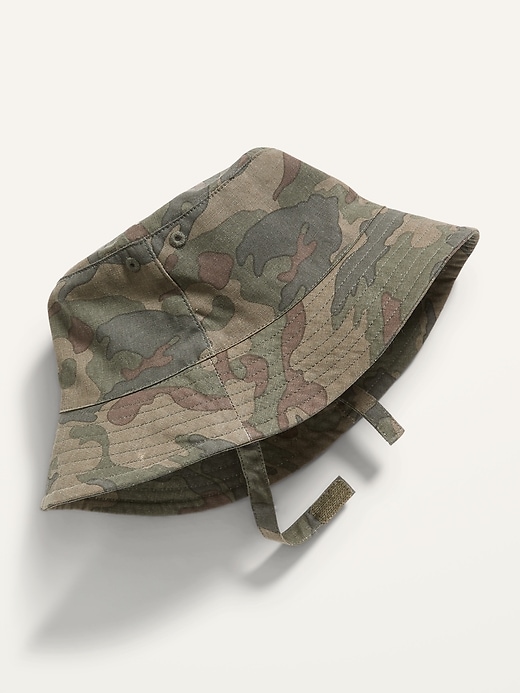 View large product image 1 of 1. Canvas Camo Bucket Hat for Baby