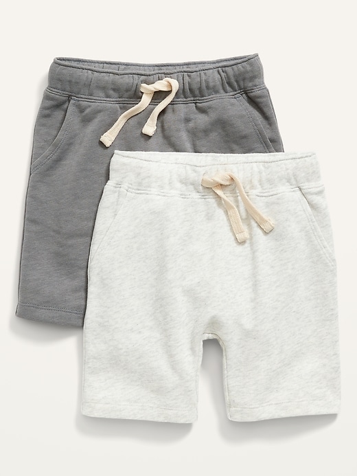 View large product image 1 of 2. French Terry Drawstring Shorts 2-Pack for Toddler Boys