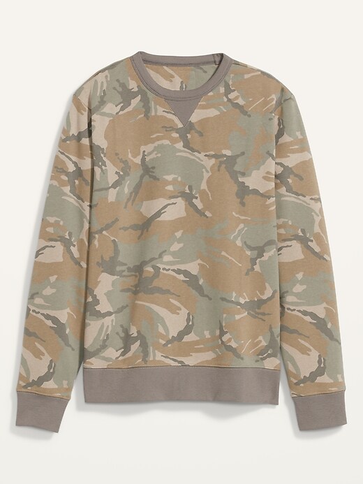 View large product image 2 of 2. Camo Gender-Neutral Sweatshirt for Adults