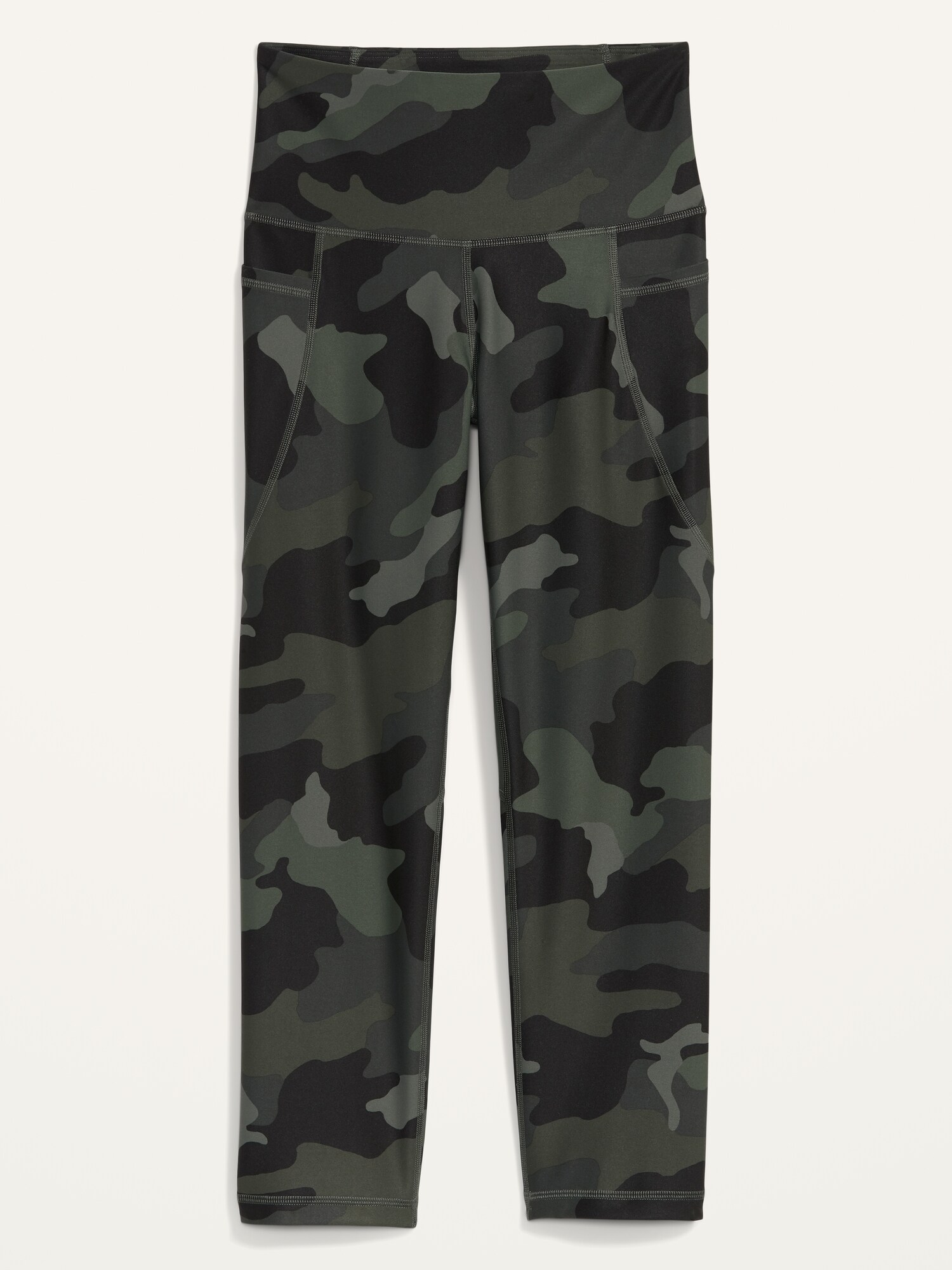 High-Waisted PowerSoft Side-Pocket Crop Leggings for Women | Old Navy