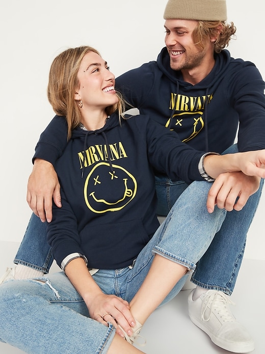 View large product image 1 of 2. Nirvana&#153 Graphic Gender-Neutral Pullover Hoodie for Adults