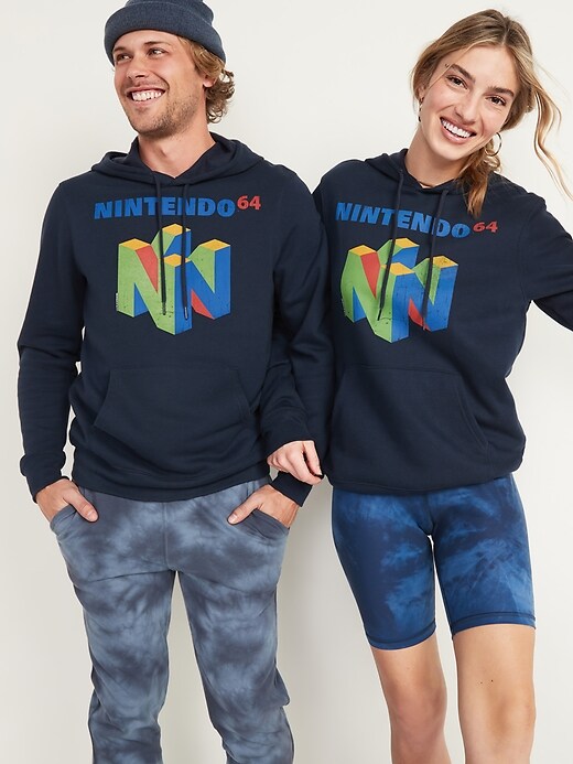 View large product image 1 of 2. Nintendo 64&#153 Gender-Neutral Pullover Hoodie for Adults