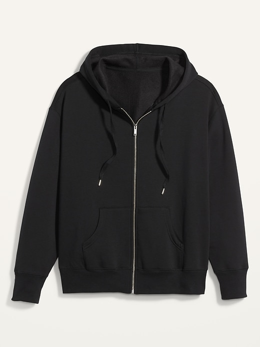 Image number 4 showing, Soft Slouchy Zip-Front Plus-Size Hoodie