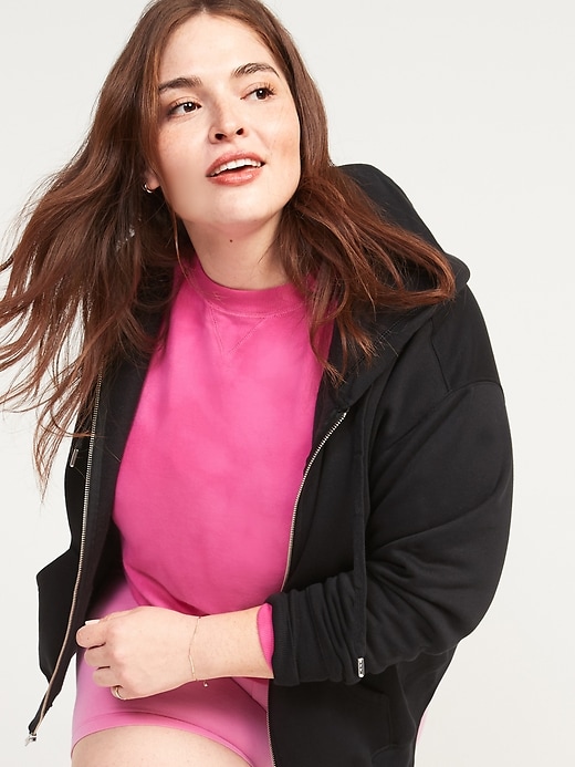 Image number 3 showing, Soft Slouchy Zip-Front Plus-Size Hoodie