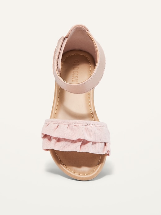 View large product image 2 of 4. Ruffle-Strap Sandals for Toddler Girls