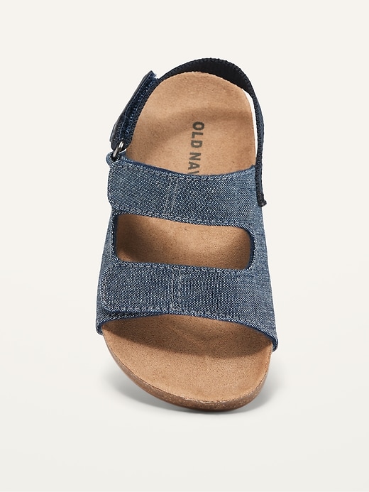 View large product image 2 of 4. Chambray Double-Buckle Sandals for Toddler Boys