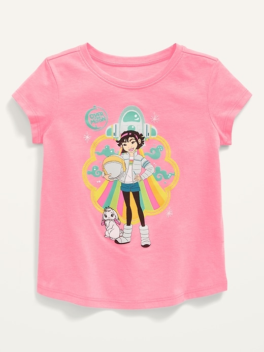 View large product image 1 of 2. Unisex Over the Moon&#153 Graphic Short-Sleeve T-Shirt for Toddler
