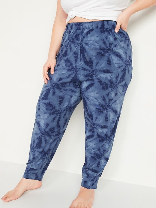 View large product image 1 of 2. High-Waisted Sunday Sleep Ultra-Soft Plus-Size Pajama Joggers
