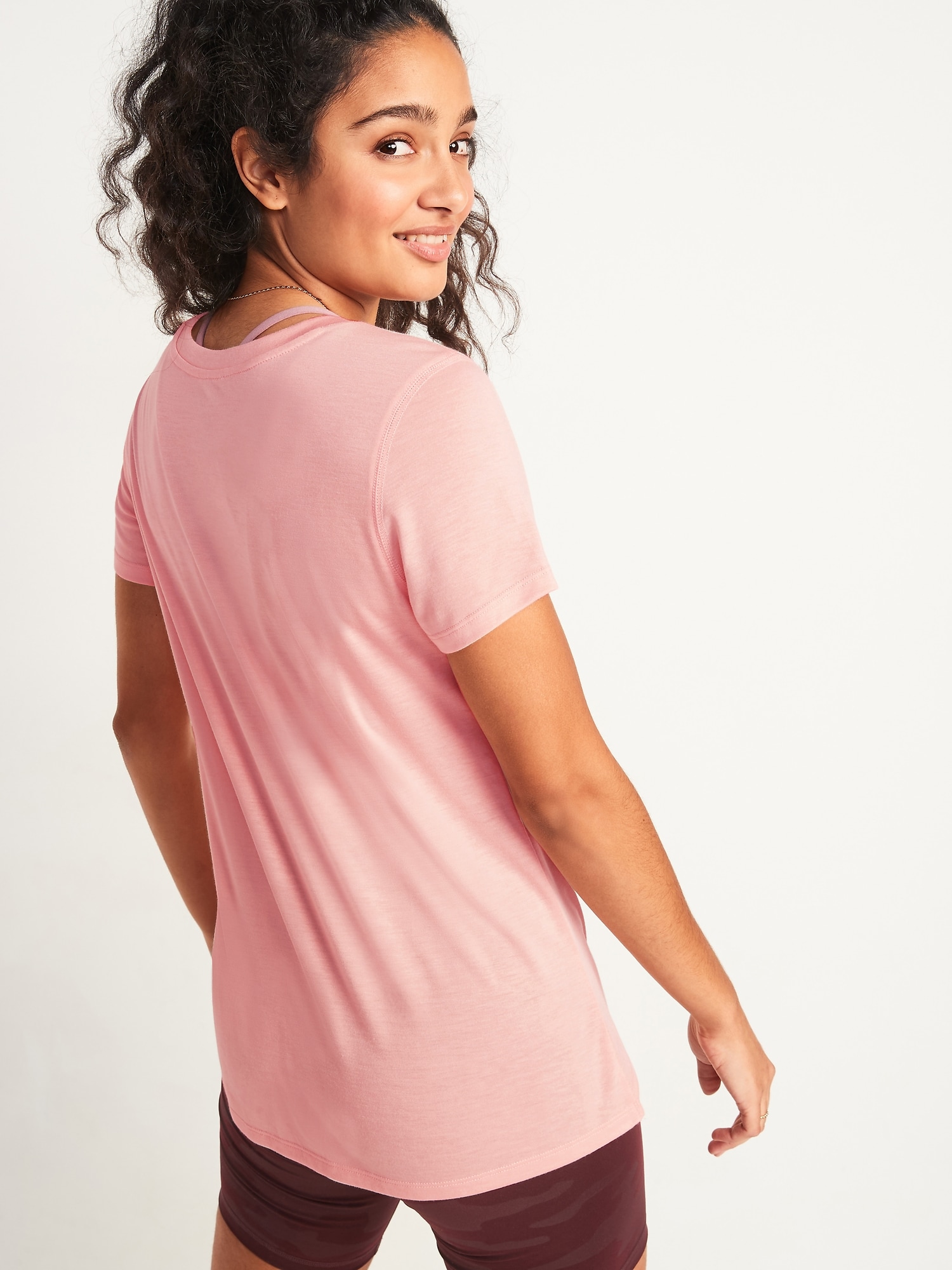 twist hem t shirt